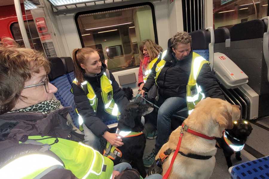 Gruppe Mantrailer in der S-Bahn